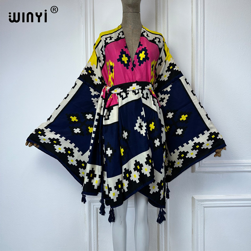Cover Up Kaftan - WINYI summer 2024 print Middle east