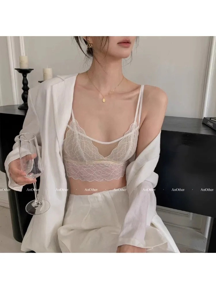 Bralette Triangle Set - Sexy Lace Bralette No Underwire |