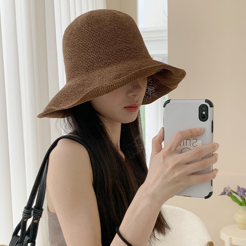 Hat Floppy Wide - 2025 new paper straw sun hat