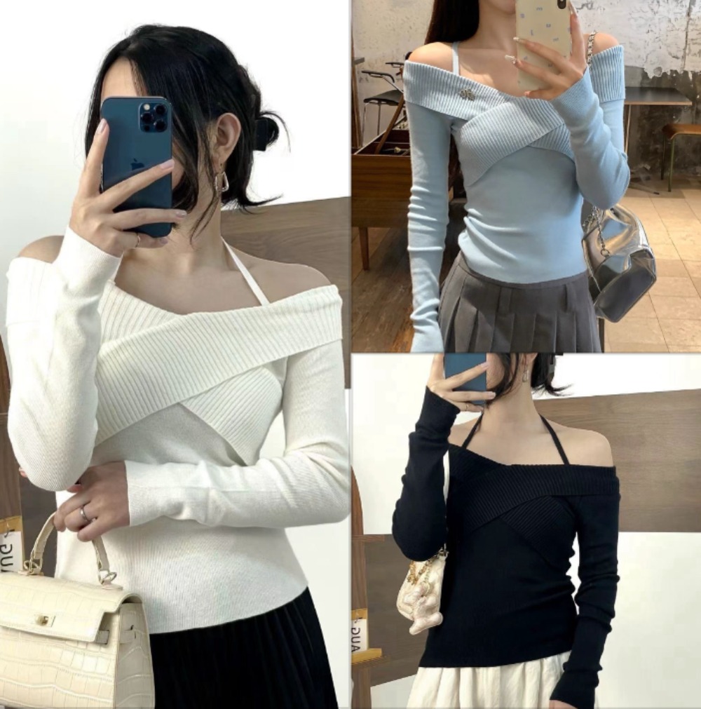 Blouse Off Shoulder - Sexy Off Shoulder Top Women Cross