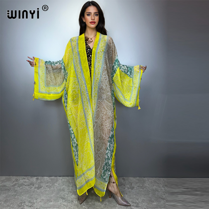 Cover Up Kaftan - WINYI summer outfit kimono africa abaya