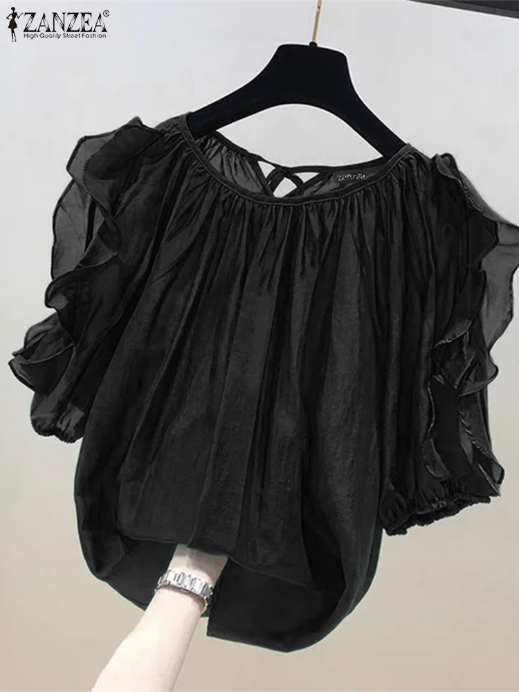 Blouse Off Shoulder - ZANZEA Fashion Cold Off Shoulder Blouse