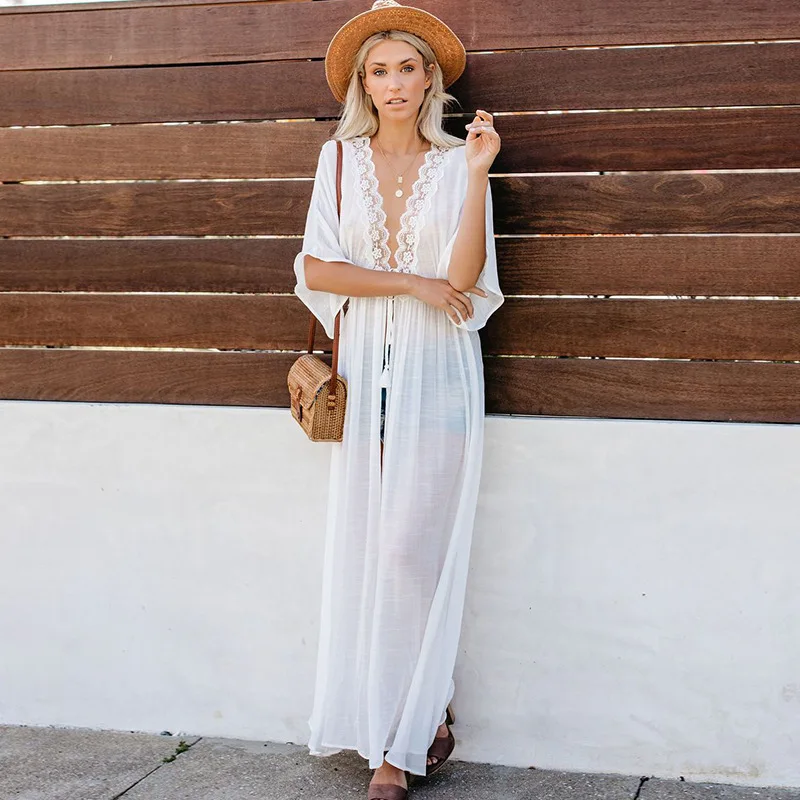 Women Beach Dress Swimwear Sex - Cover Up Kaftan ulasan dan harga