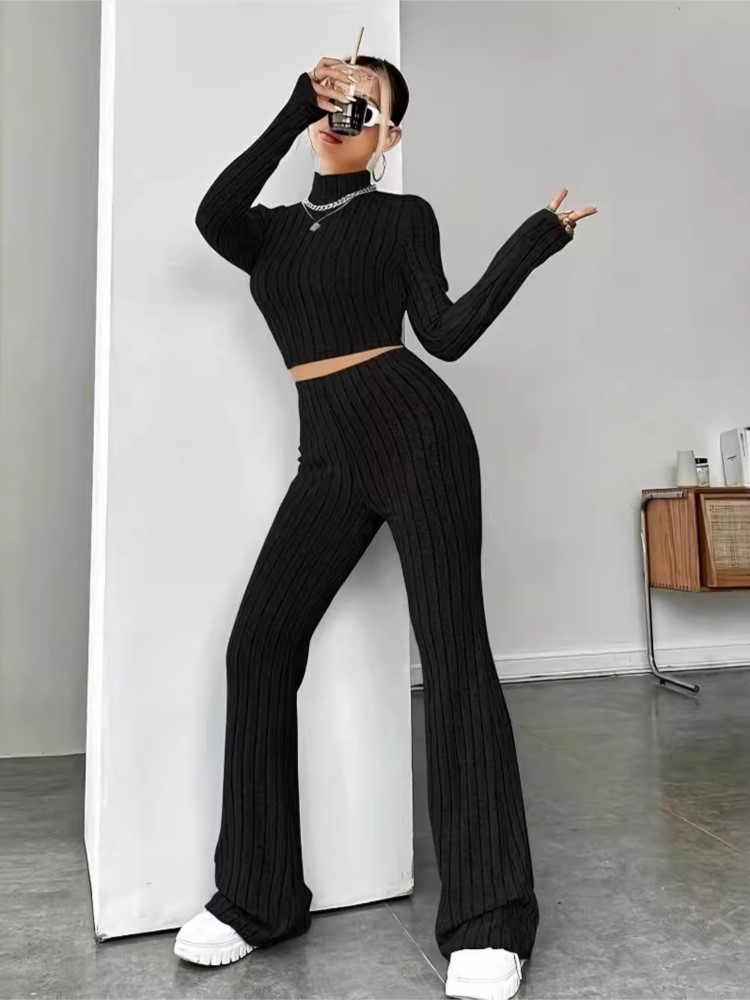Women's Matching Knitted 2 Pie - Crop Top Crochet ulasan dan harga