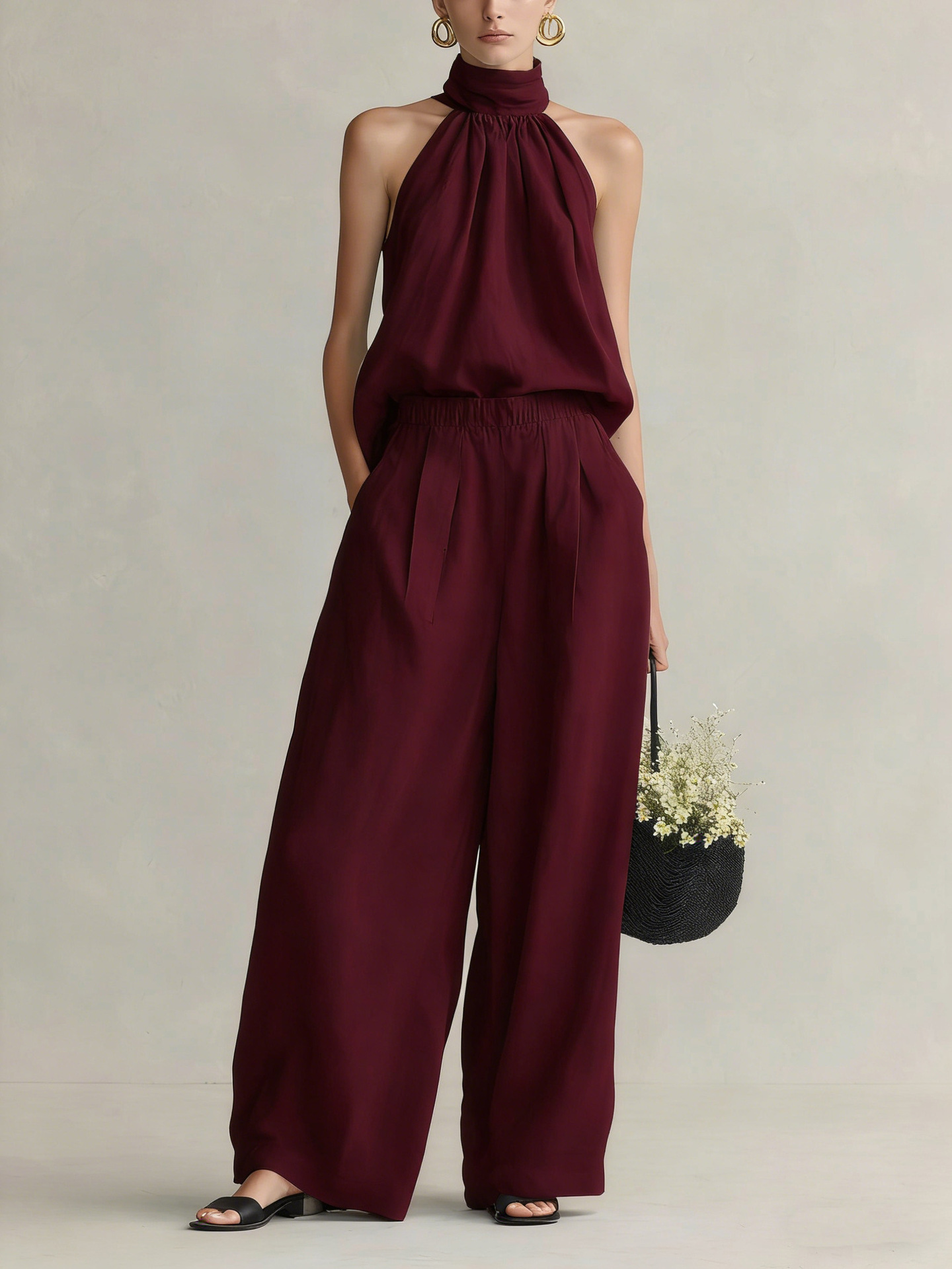 Women's 2026 Summer New Style  - Linen Pant Wide ulasan dan harga