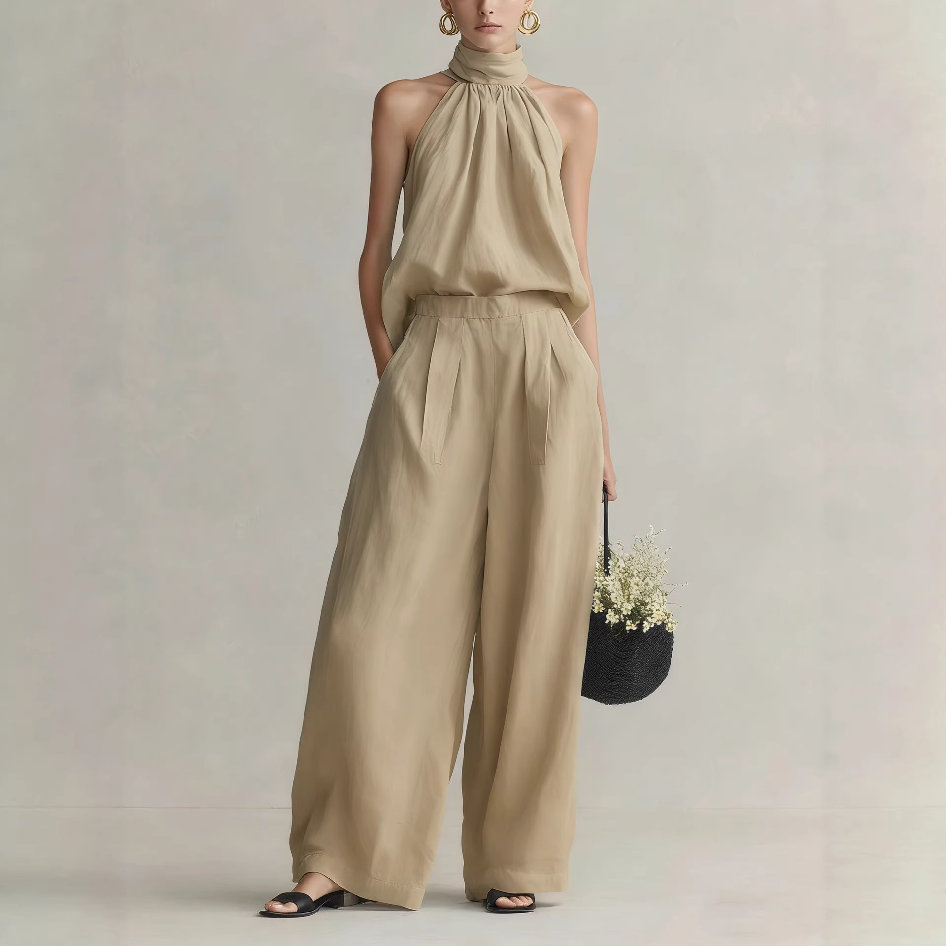 Women's 2026 Summer New Style  - Linen Pant Wide ulasan dan harga