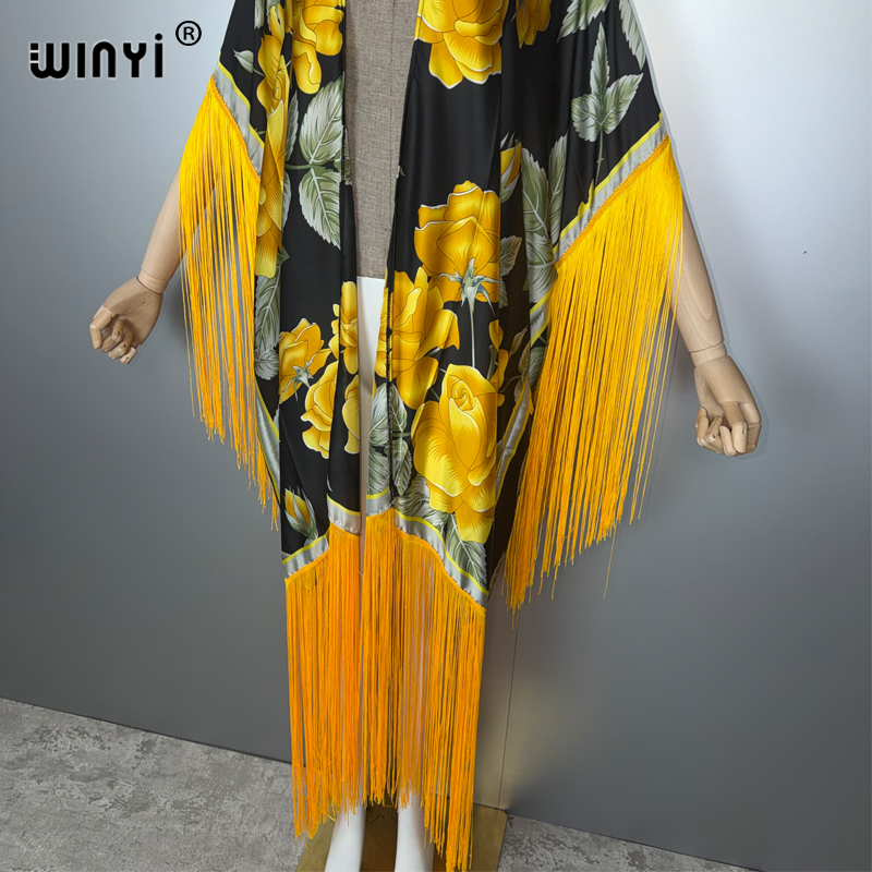 WINYI Africa kimono cover-ups  - Cover Up Kaftan ulasan dan harga