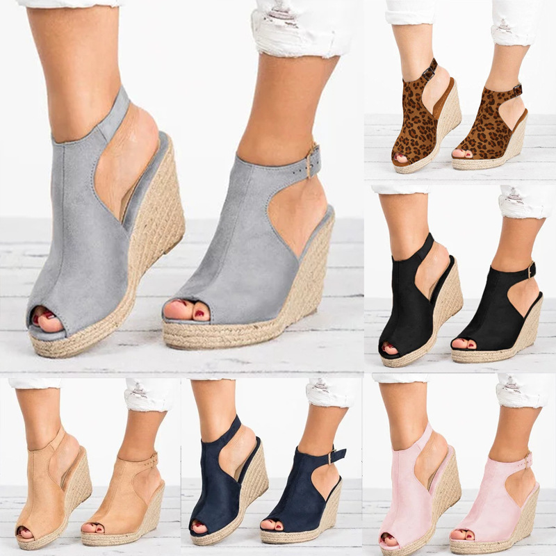 Heeled Sandals for Women Summe - Wedge Espadrille Women ulasan dan harga