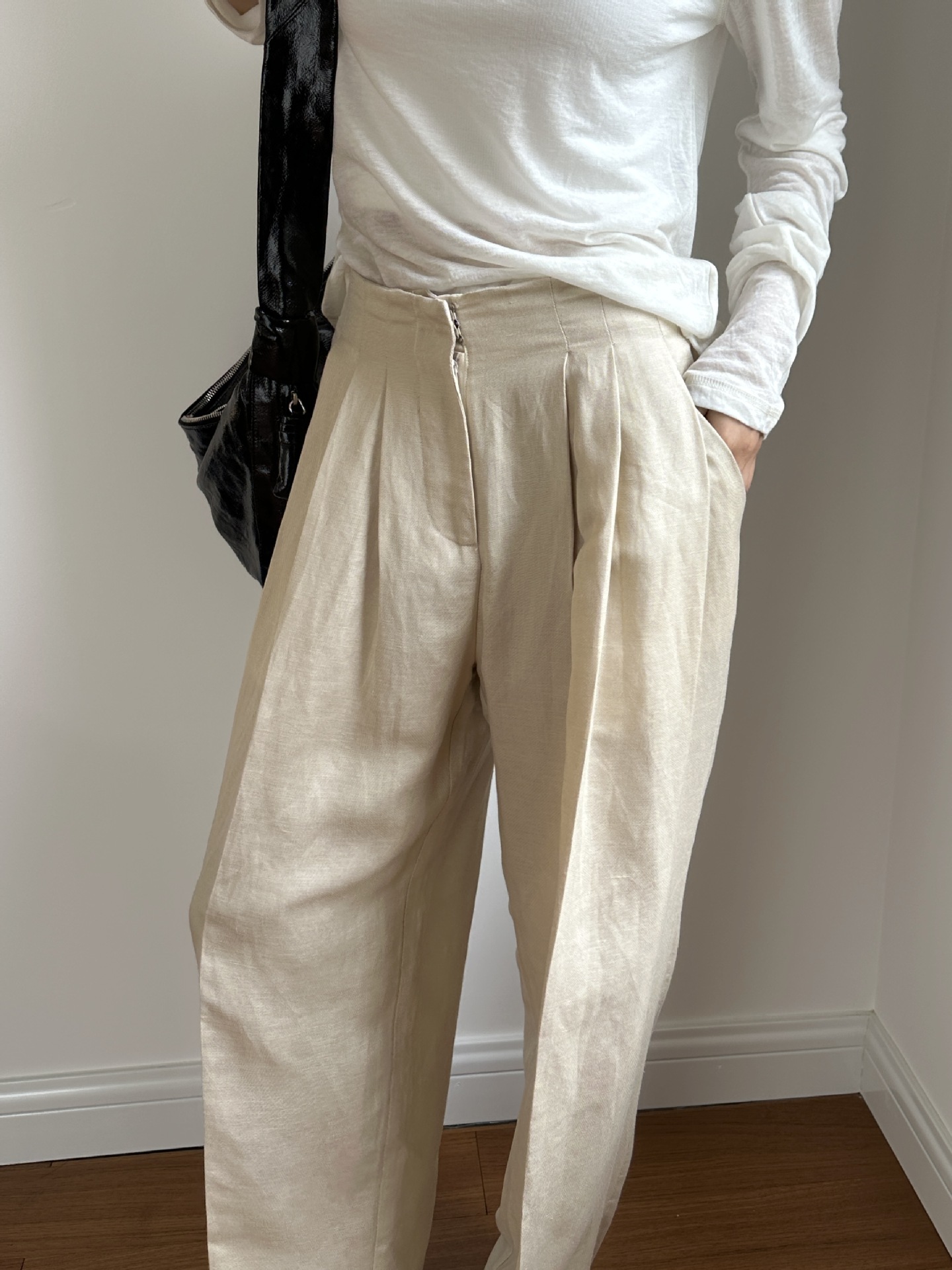 Casual Linen Wide Leg Pants Pl - Linen Pant Wide ulasan dan harga