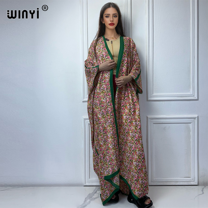 WINYI Kimono Summer sexy print - Cover Up Kaftan ulasan dan harga