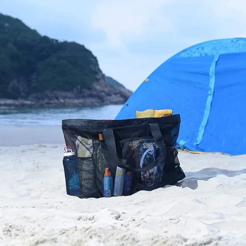 2026 New Large Capacity Mesh B - Tote Bag Beach ulasan dan harga