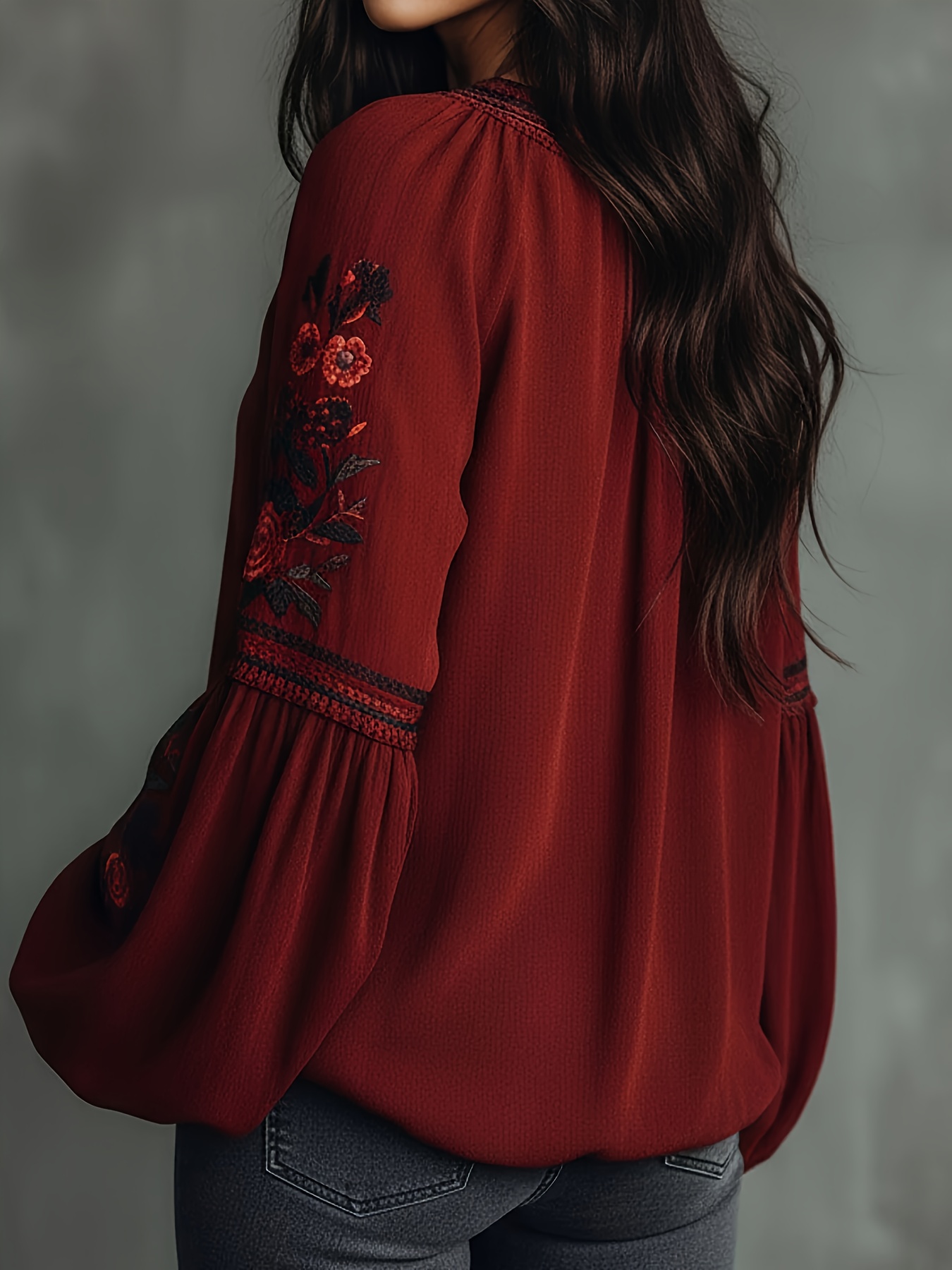 Women‘s Spring Blouse Retro Em - Blouse Off Shoulder ulasan dan harga