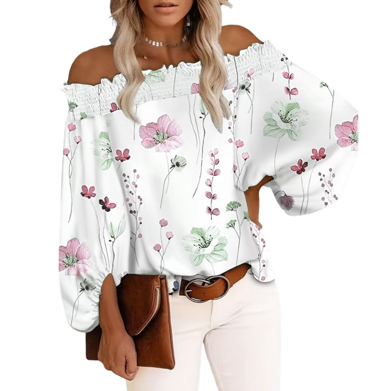 Plus Size New Women's Casual F - Blouse Off Shoulder ulasan dan harga
