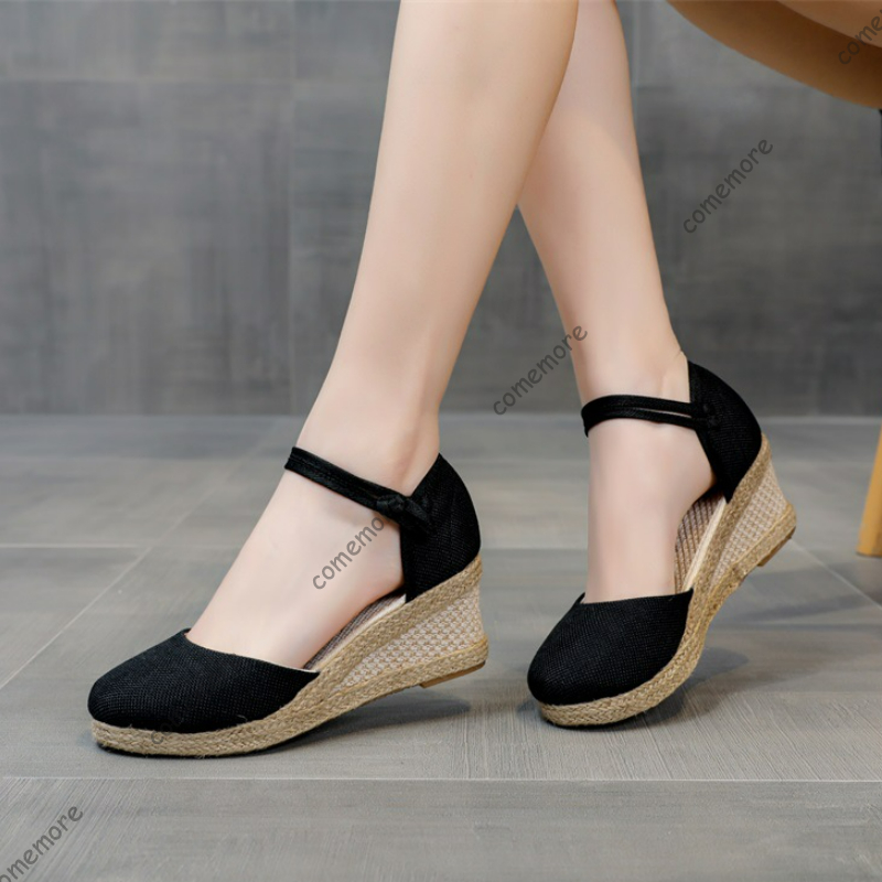 Comemore Sandals High Heel Sum - Wedge Espadrille Women ulasan dan harga