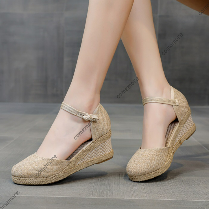 Comemore Sandals High Heel Sum - Wedge Espadrille Women ulasan dan harga