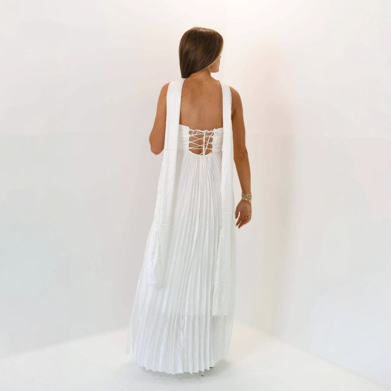 Wedding Guest Dress Elegant Pa - Maxi Dress Halter ulasan dan harga