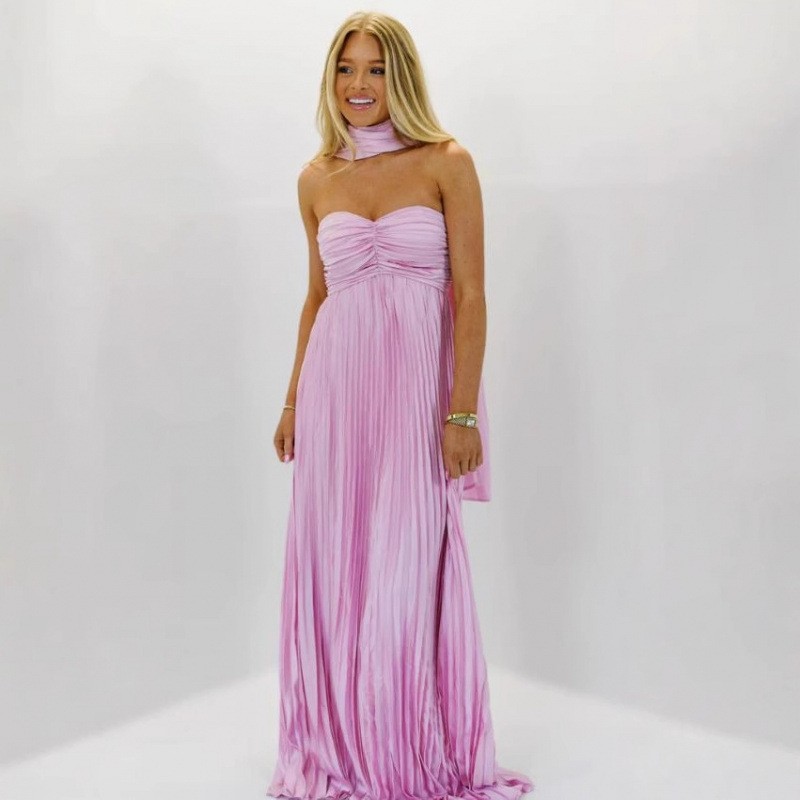 Wedding Guest Dress Elegant Pa - Maxi Dress Halter ulasan dan harga