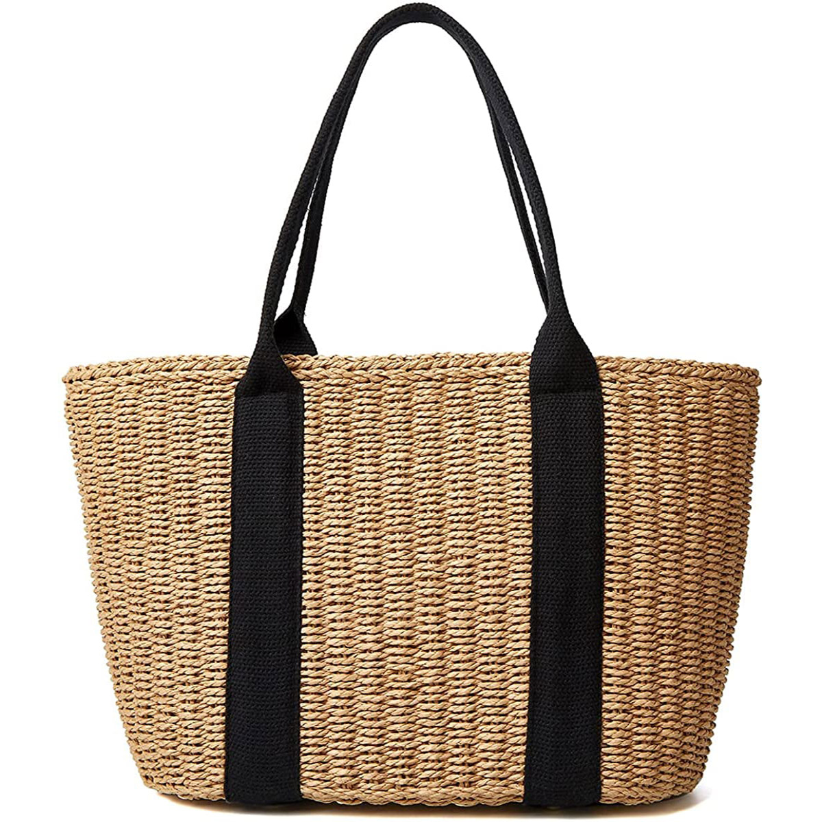 Trendy Straw Women Tote Bag Lu - Crochet Bag Raffia ulasan dan harga