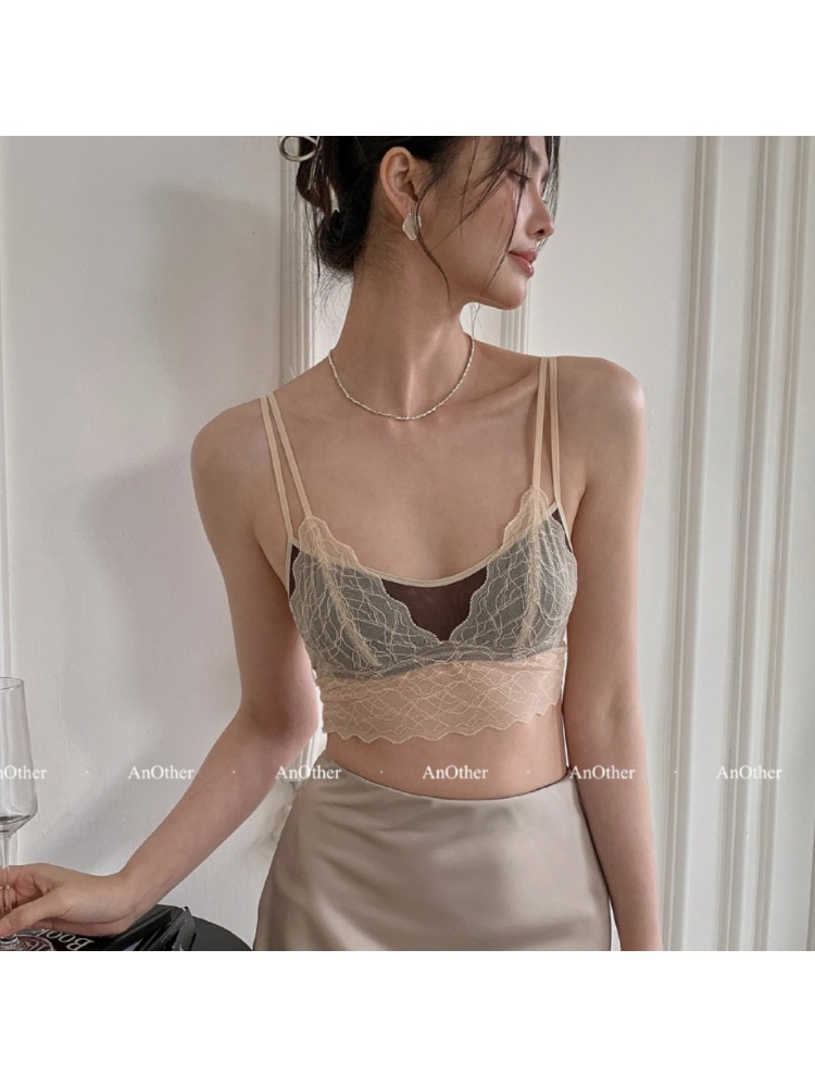 Sexy Lace Bralette No Underwir - Bralette Triangle Set ulasan dan harga