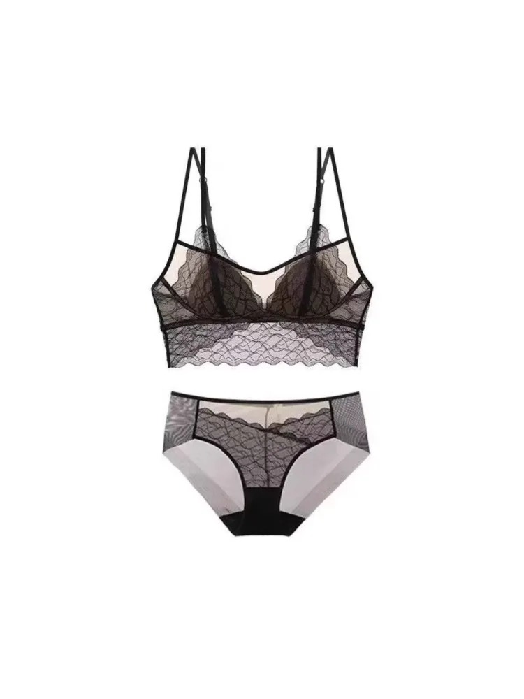 Sexy Lace Bralette No Underwir - Bralette Triangle Set ulasan dan harga
