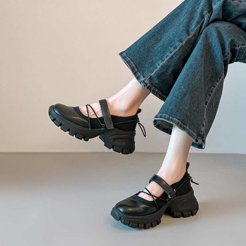 New Retro Ballet Mary Jane Sho - Wedge Espadrille Women ulasan dan harga