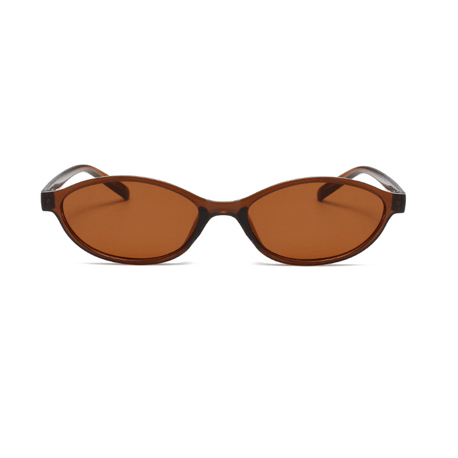 Fashion Oval Simple Literary S - Sunglasses Cat Eye ulasan dan harga