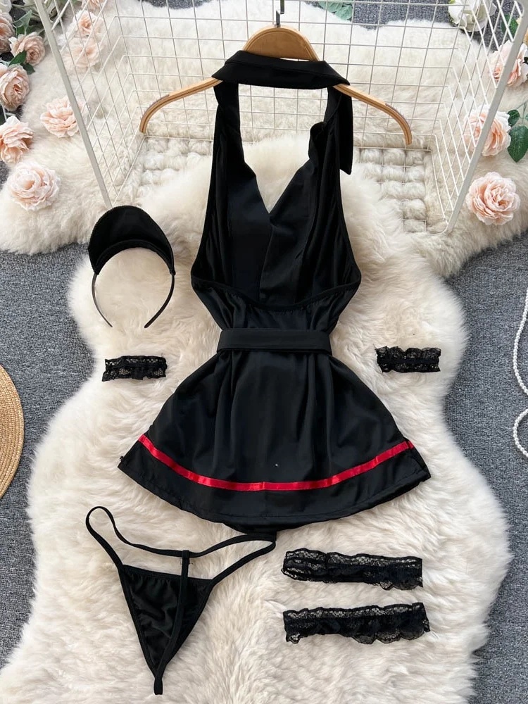 Erotic Fashion Sexy Halter Lin - Maxi Dress Halter ulasan dan harga