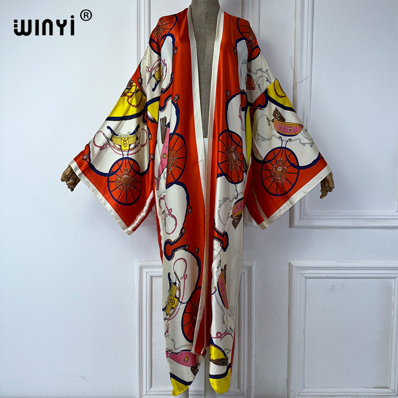 WINYI boho print Kimono Summer - Cover Up Kaftan ulasan dan harga