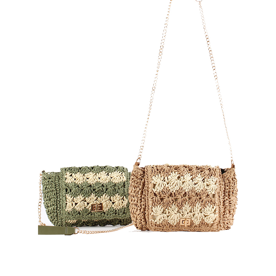Straw Crossbody Bags for Women - Crochet Bag Raffia ulasan dan harga