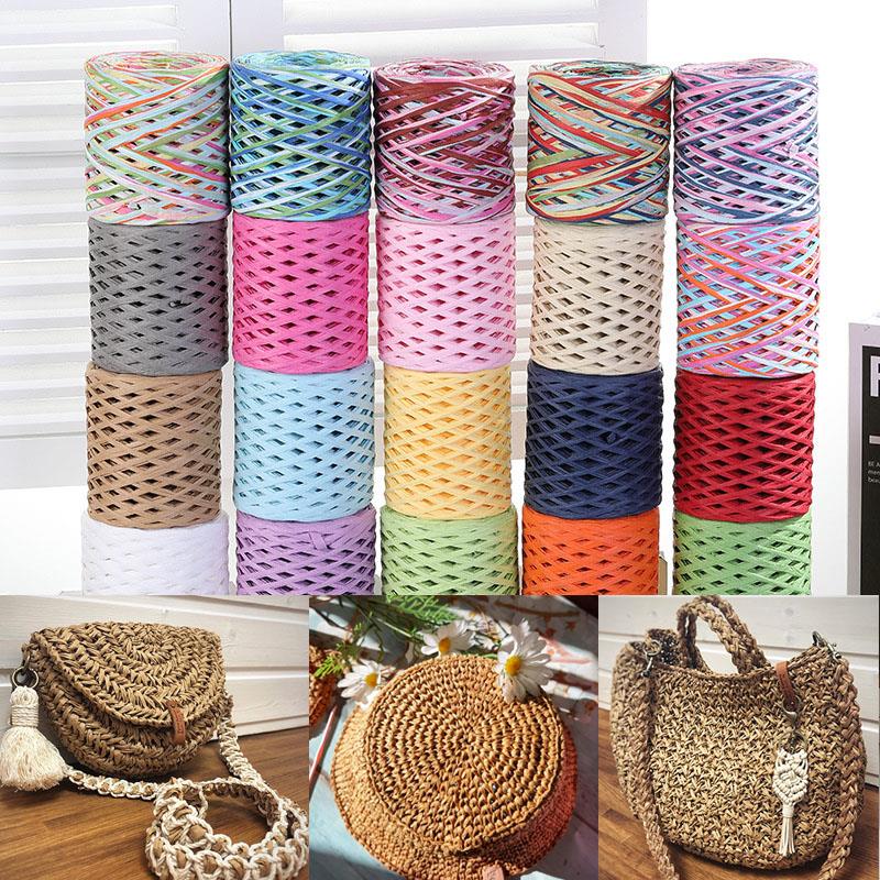 200M Raffia paper rope Straw Y - Crochet Bag Raffia ulasan dan harga