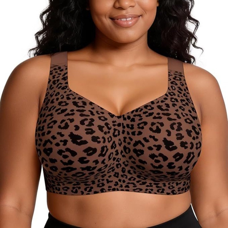 Leopard Jelly Bras No Underwir - Bralette Triangle Set ulasan dan harga