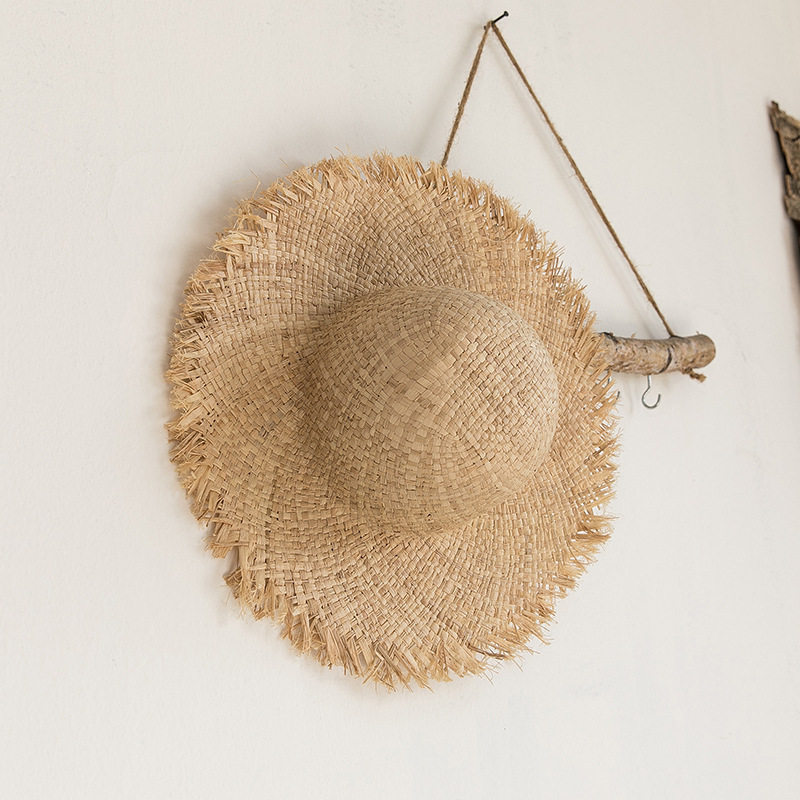 Women Raffia Straw Sun Hat Wid - Hat Floppy Wide ulasan dan harga