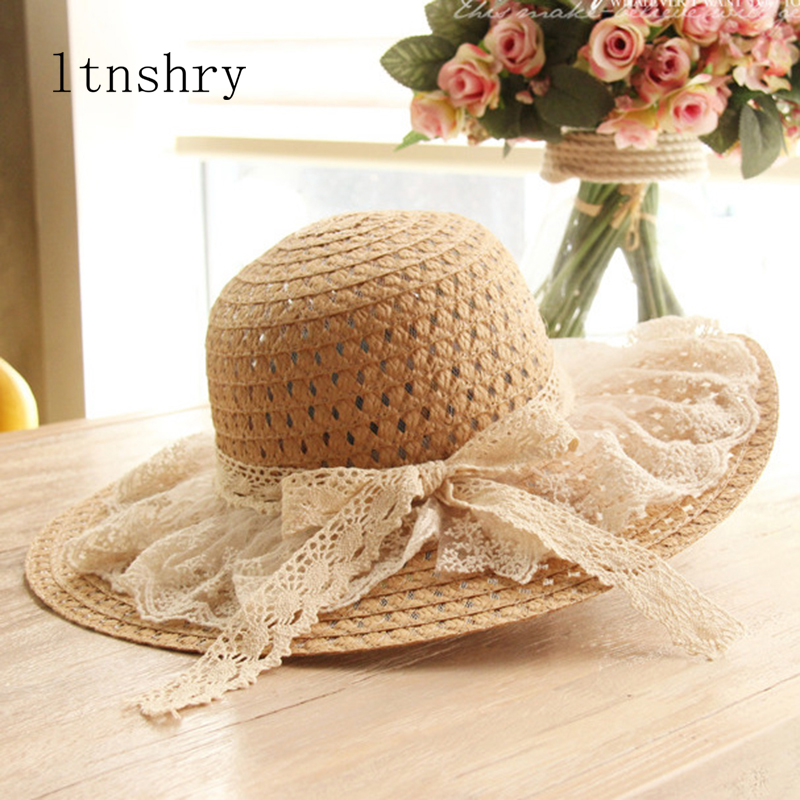 Women Lace Sun Hats For  Wide  - Hat Floppy Wide ulasan dan harga