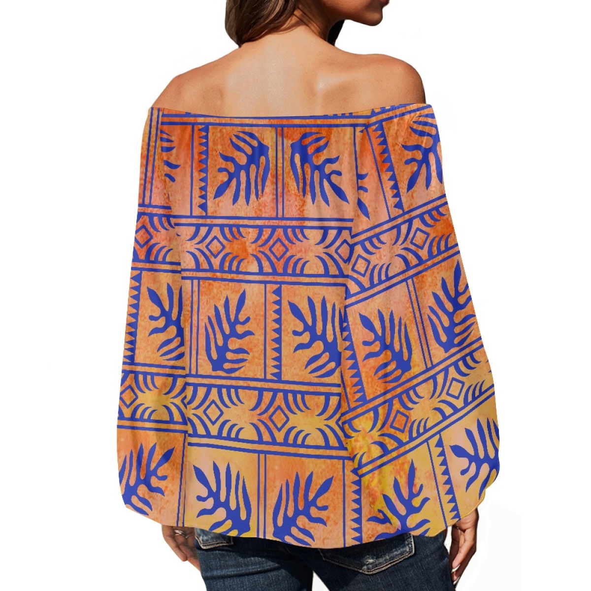 Polynesian Tribal Clothing Sam - Blouse Off Shoulder ulasan dan harga