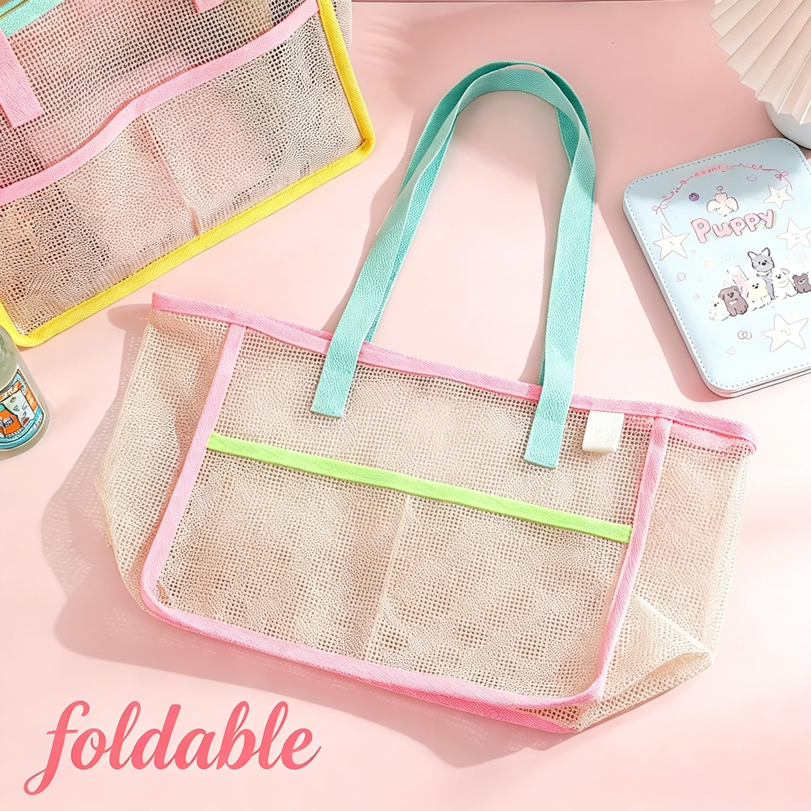 Beach Bags for Women Colorful  - Tote Bag Beach ulasan dan harga