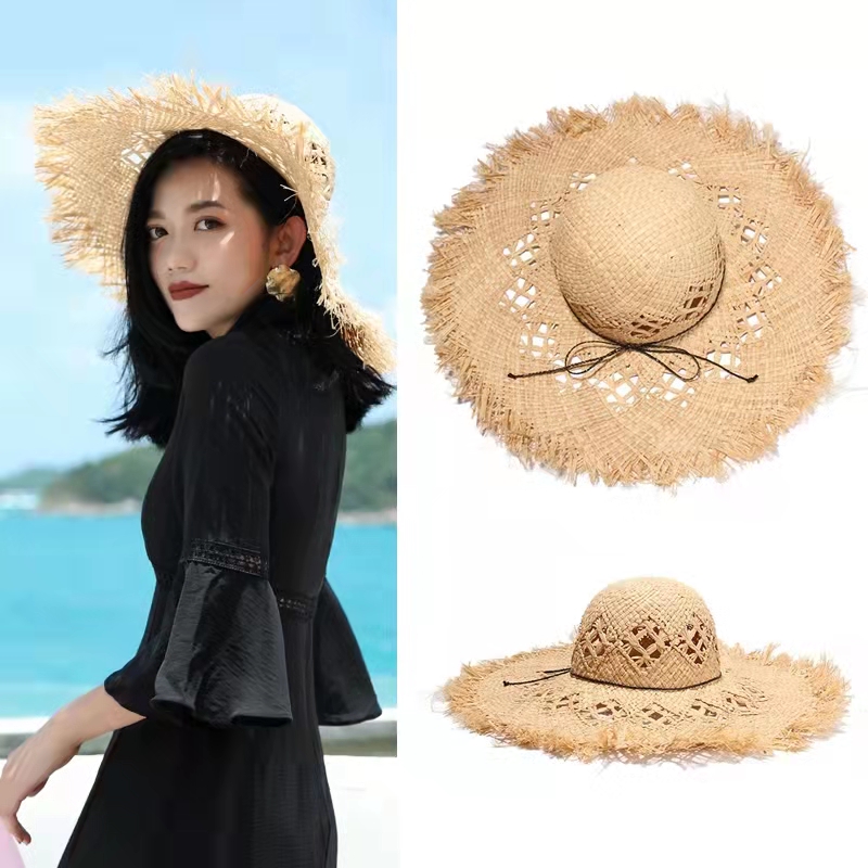 New Women Summer Natural Raffi - Hat Floppy Wide ulasan dan harga