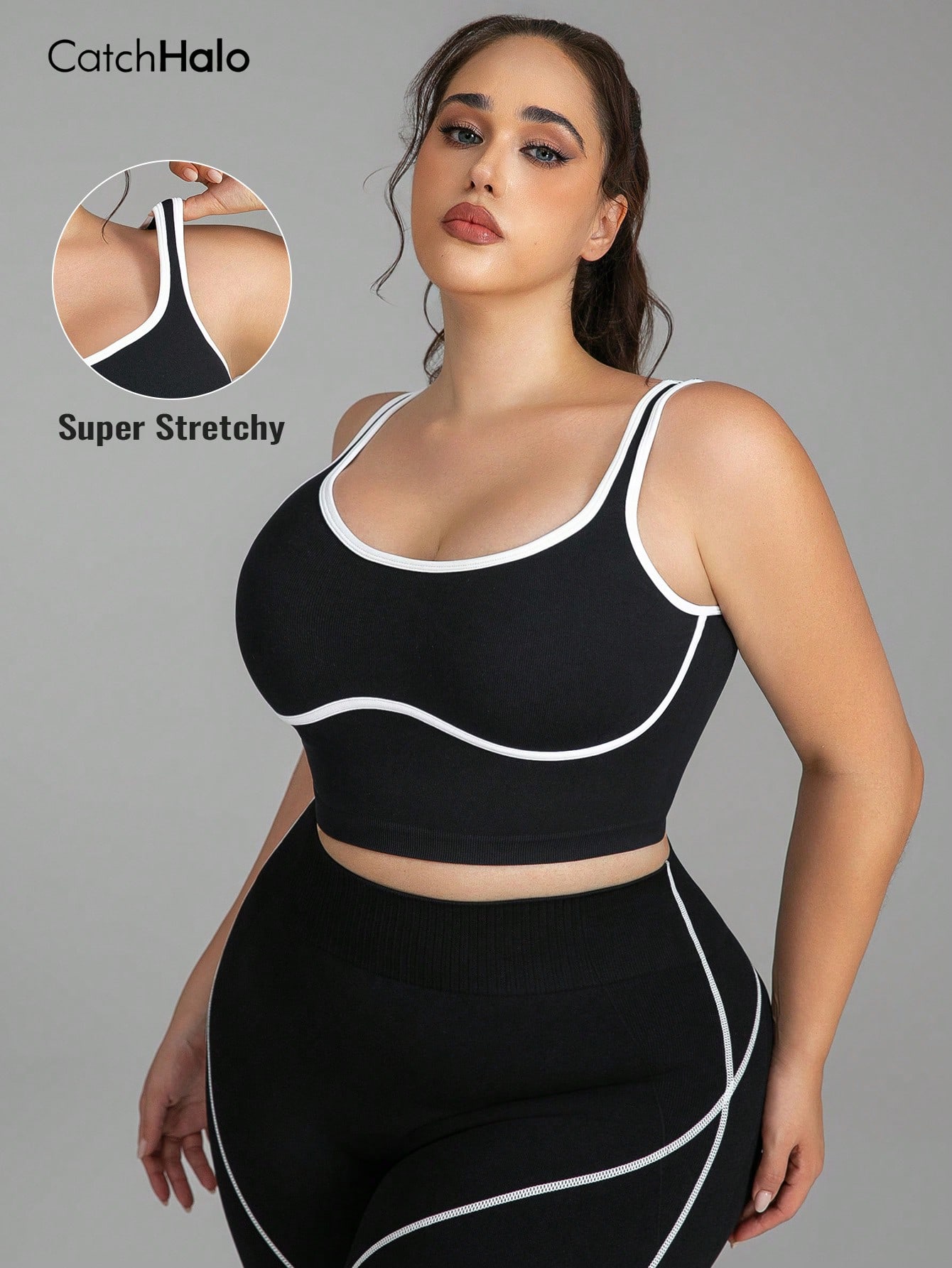 Women Plus Size Seamless Brale - Crop Top Crochet ulasan dan harga