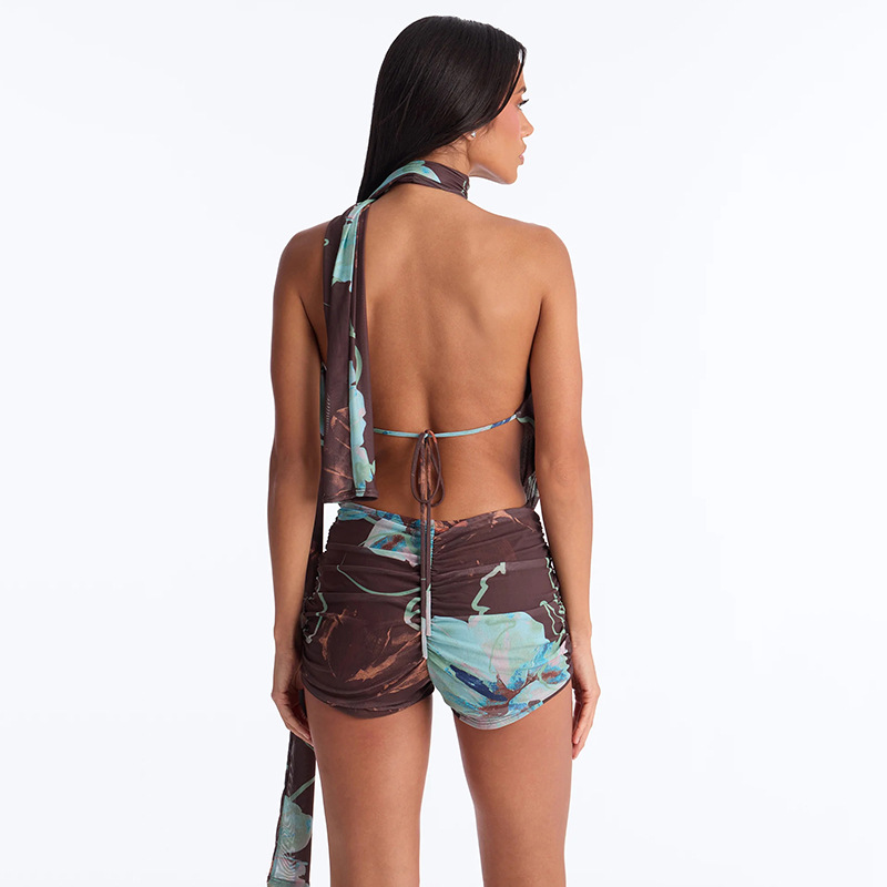 STYLISH LADY Floral Print Mesh - Romper Floral Print ulasan dan harga