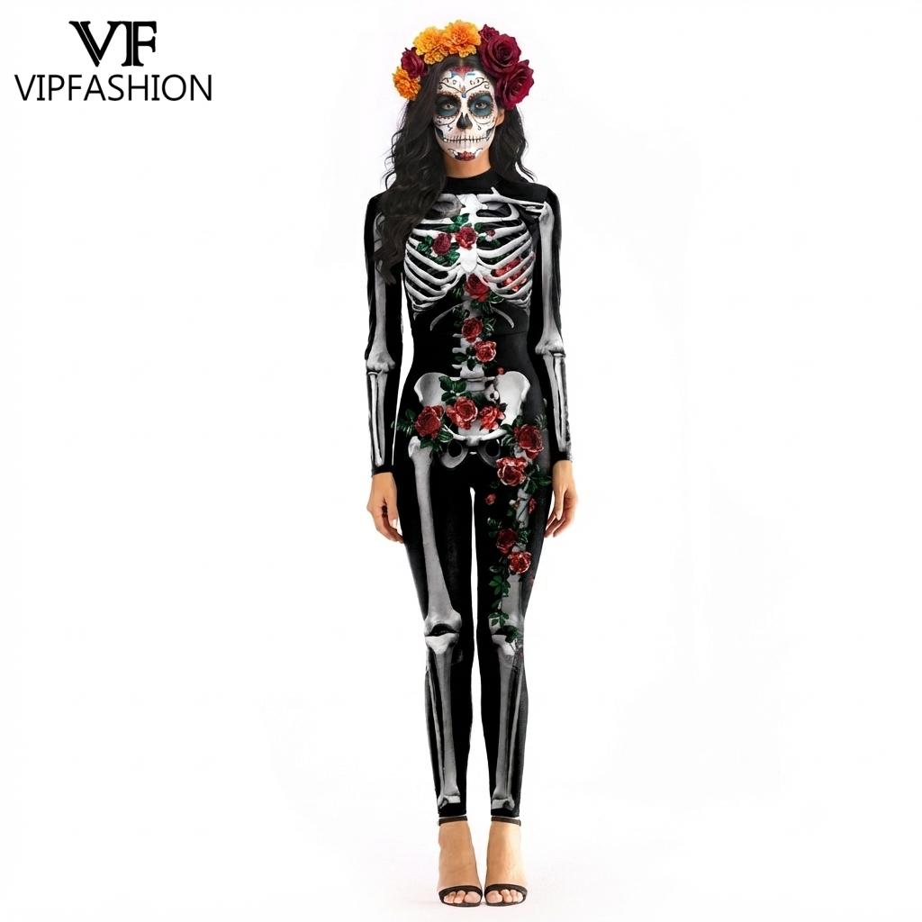 VIP FASHION Women Halloween Da - Romper Floral Print ulasan dan harga