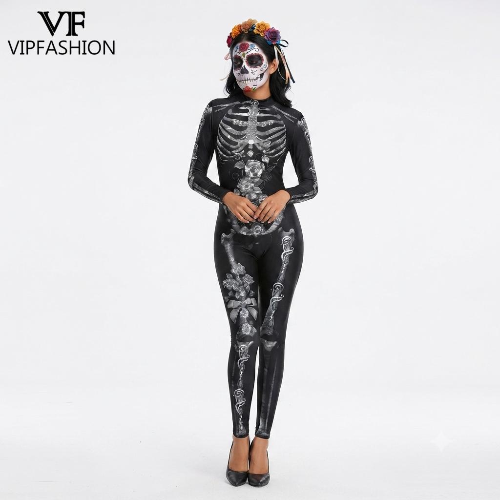 VIP FASHION Women Halloween Da - Romper Floral Print ulasan dan harga