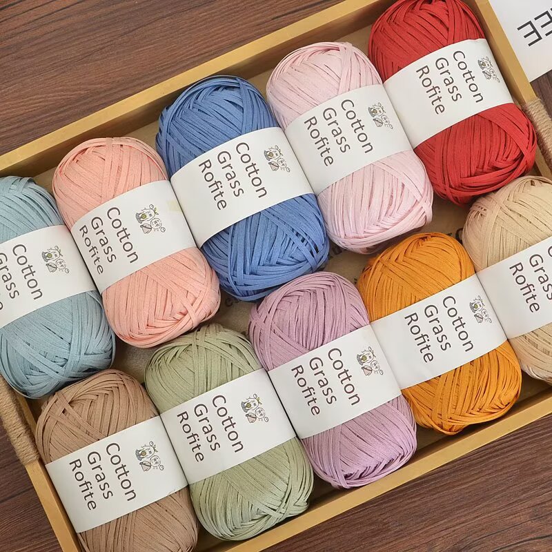 New Multicolour Raffia Cotton  - Crochet Bag Raffia ulasan dan harga