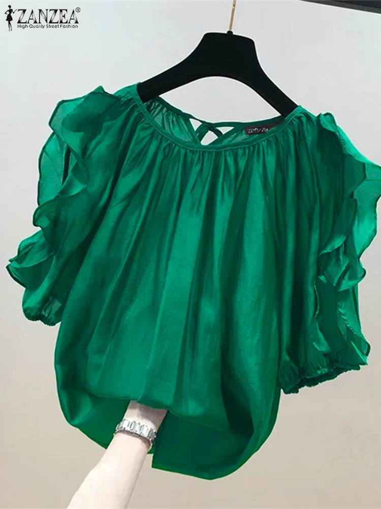 ZANZEA Fashion Cold Off Should - Blouse Off Shoulder ulasan dan harga