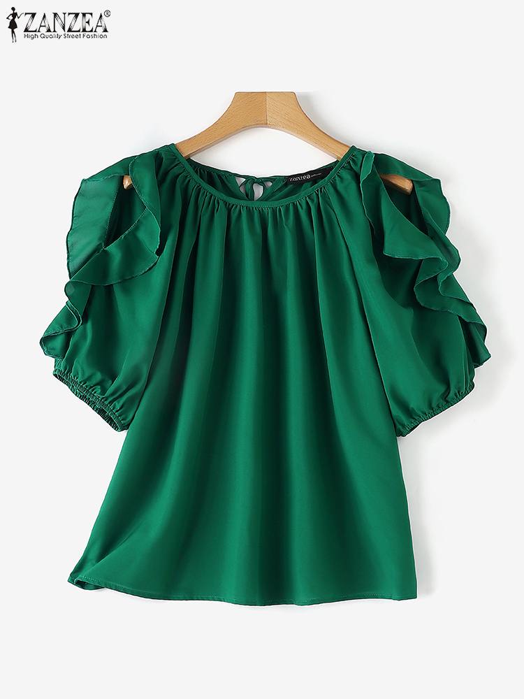 ZANZEA Fashion Cold Off Should - Blouse Off Shoulder ulasan dan harga