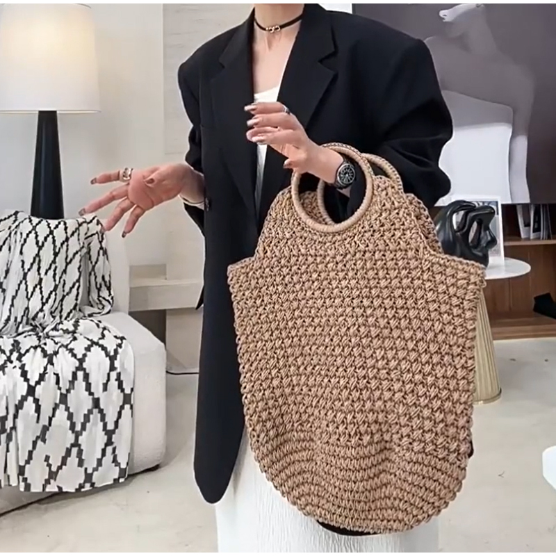 Popular Russian Woven Clutch H - Crochet Bag Raffia ulasan dan harga