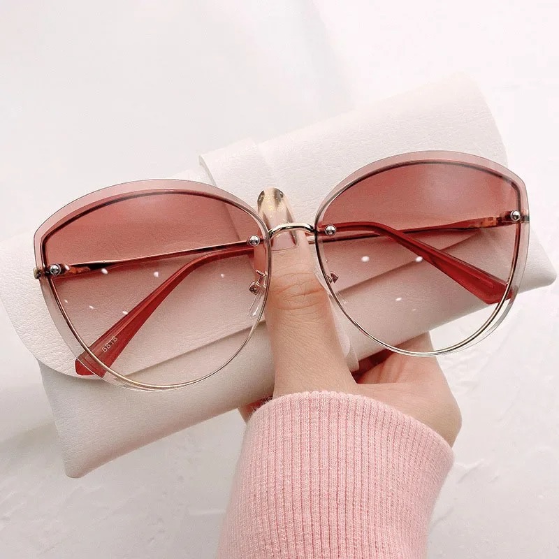 High Quality women's Oval Riml - Sunglasses Cat Eye ulasan dan harga