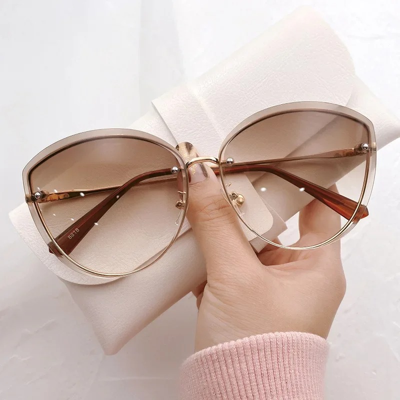 High Quality women's Oval Riml - Sunglasses Cat Eye ulasan dan harga