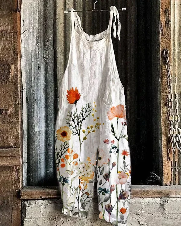 Women Jumpsuits Overalls Sleev - Romper Floral Print ulasan dan harga