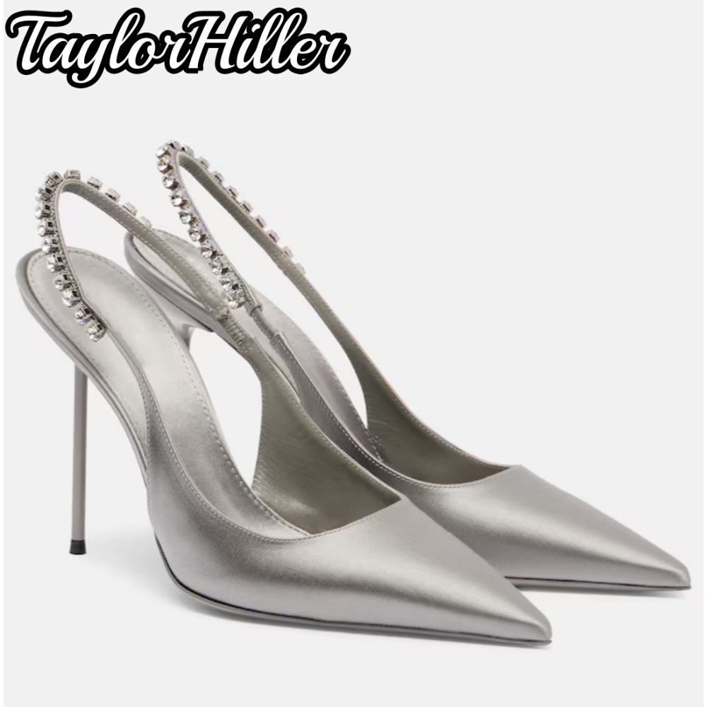 Luxury Strappy Rhinestones Dec - Sandal Strappy Heeled ulasan dan harga