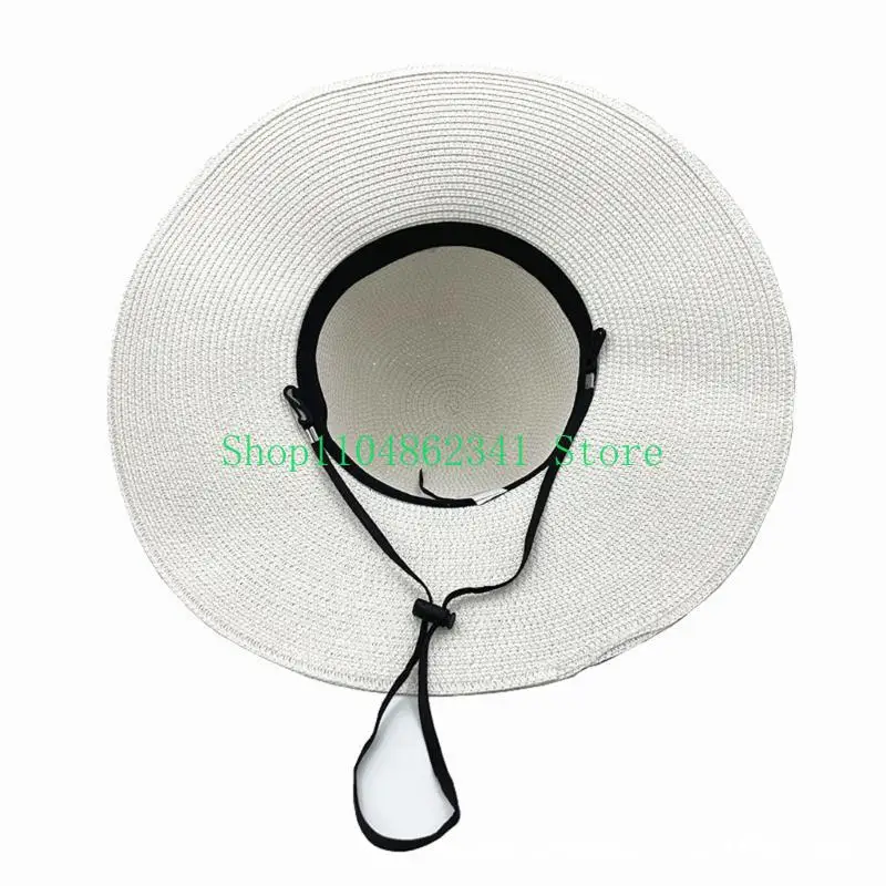 652F Elegant Floppy Straw Hat  - Hat Floppy Wide ulasan dan harga